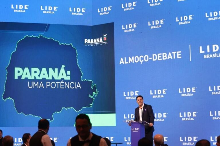 Em Brasília, Ratinho Junior apresenta potenciais do Paraná a líderes empresariais Em Brasília, Ratinho Junior apresenta potenciais do Paraná a líderes empresariais